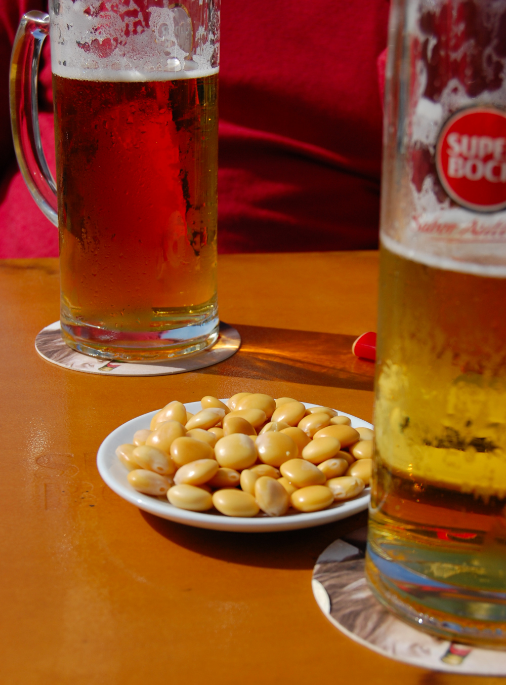 beer and lupin beans